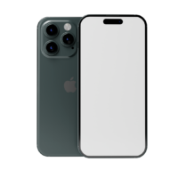 mock-up iphone 15 Plus, Pro, Pro Max green design